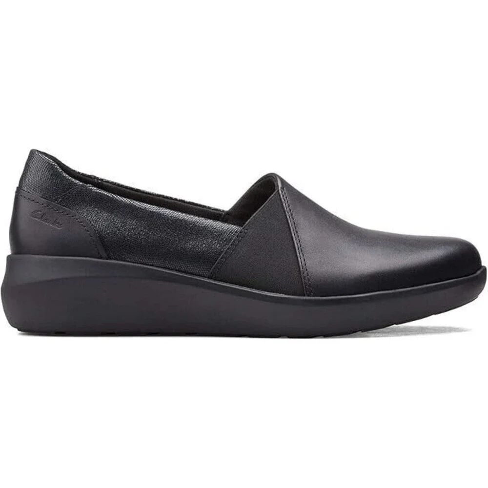 Clarks Kayleigh Loafers Slip On Comfort Black Leather Flats Women’s 9M/40 career